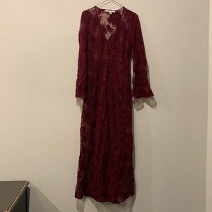 Forever 21 Lace Button Up Dress